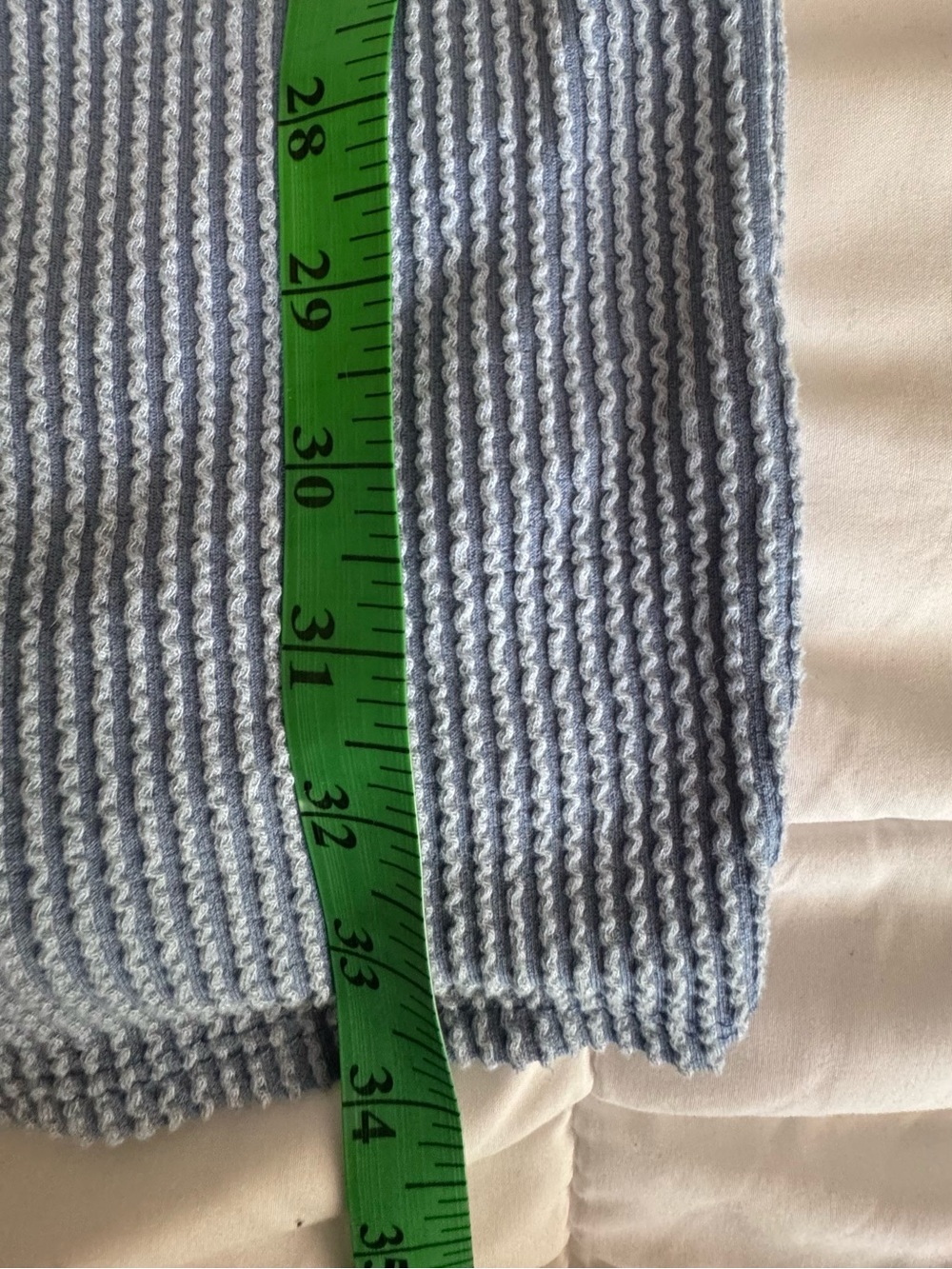 Saints Blue Ribbed Knit Two Piece Set Cropped Tank & Midi Skirt. XL - Picture 9 of 12